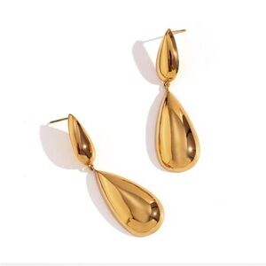 18k Gold Plated Drop Earrings